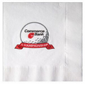 White 3-Ply Coin Edge Embossed Luncheon Napkin (Grande Line)